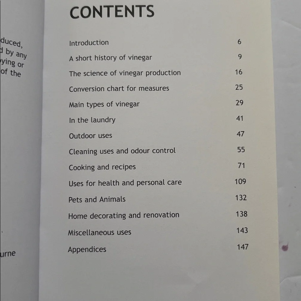 Book | Hardcover Vinegar 1001 Practical Uses | Homemade 1001 Uses Healthy Home